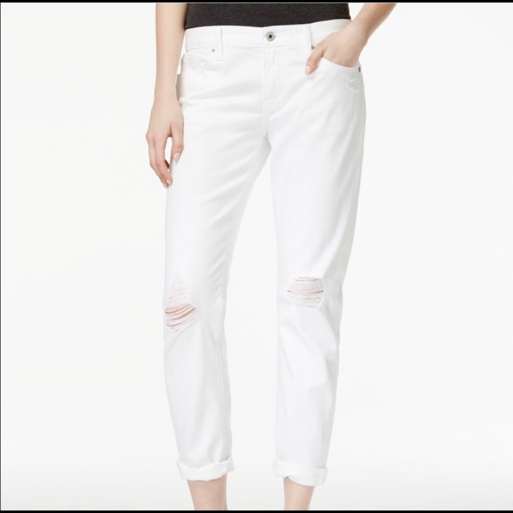 NWT White Lucky Brand Sienna Slim Boyfriend